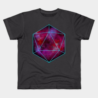 Red Nebula D20 Kids T-Shirt